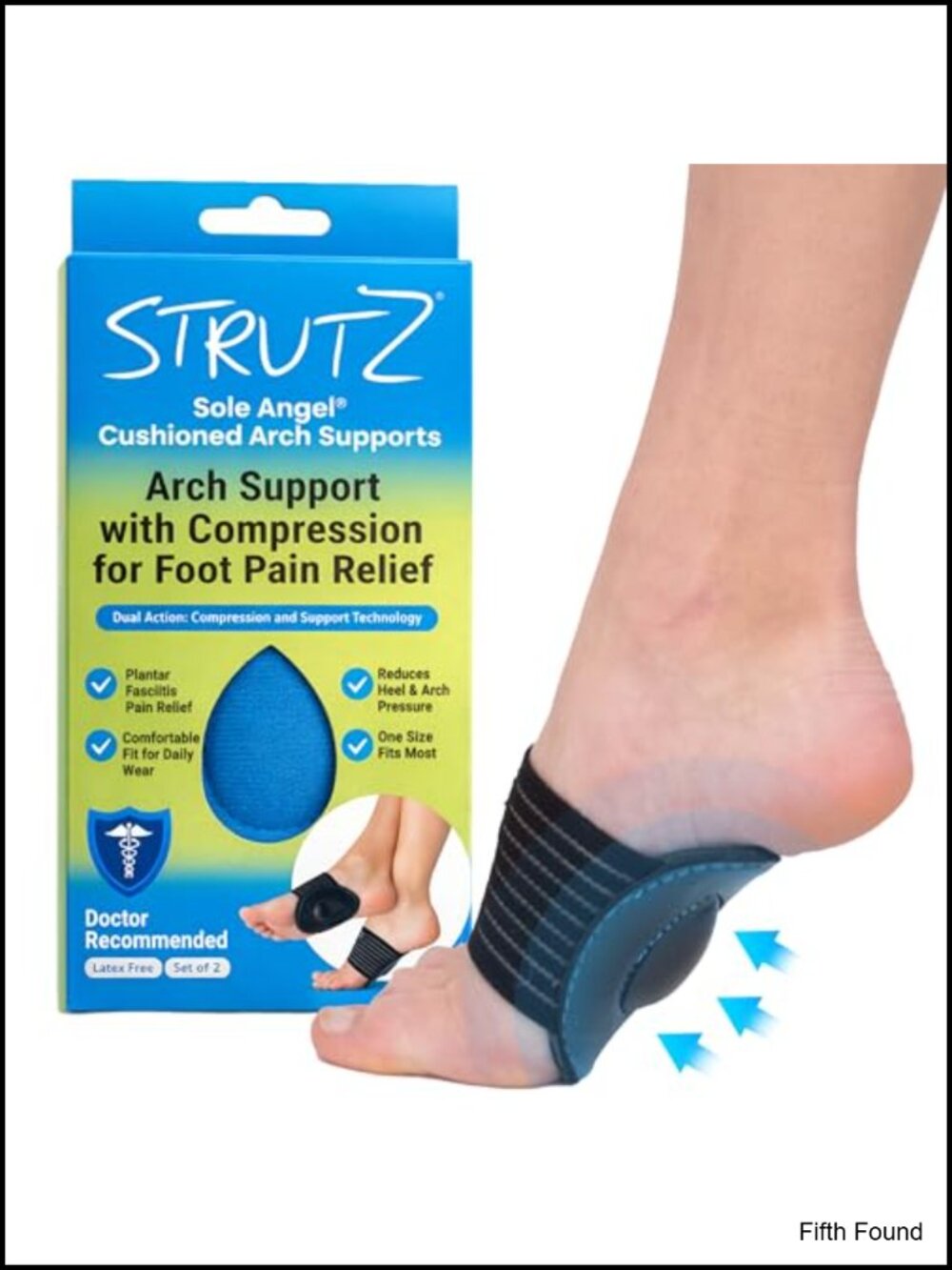 Gel Arch Support Compression Band Metatarsal Pads for Plantar Fasciitis